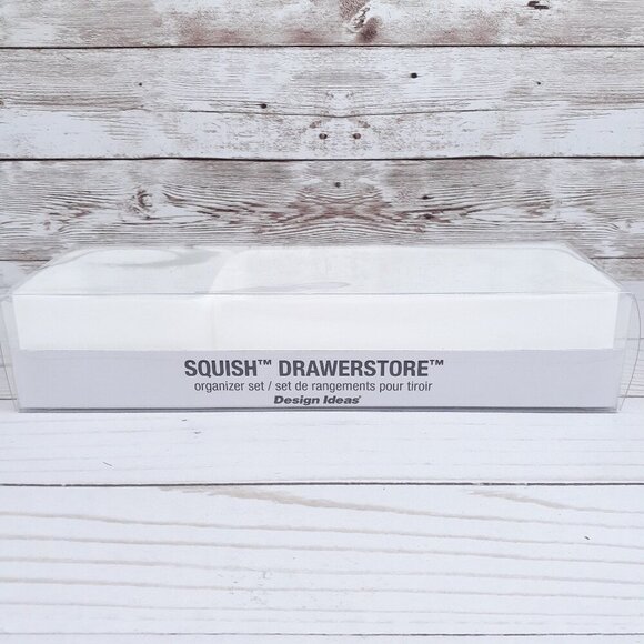 Design Ideas Silicone Drawer Organizer Set Squish Drawerstore White - Picture 2 of 2